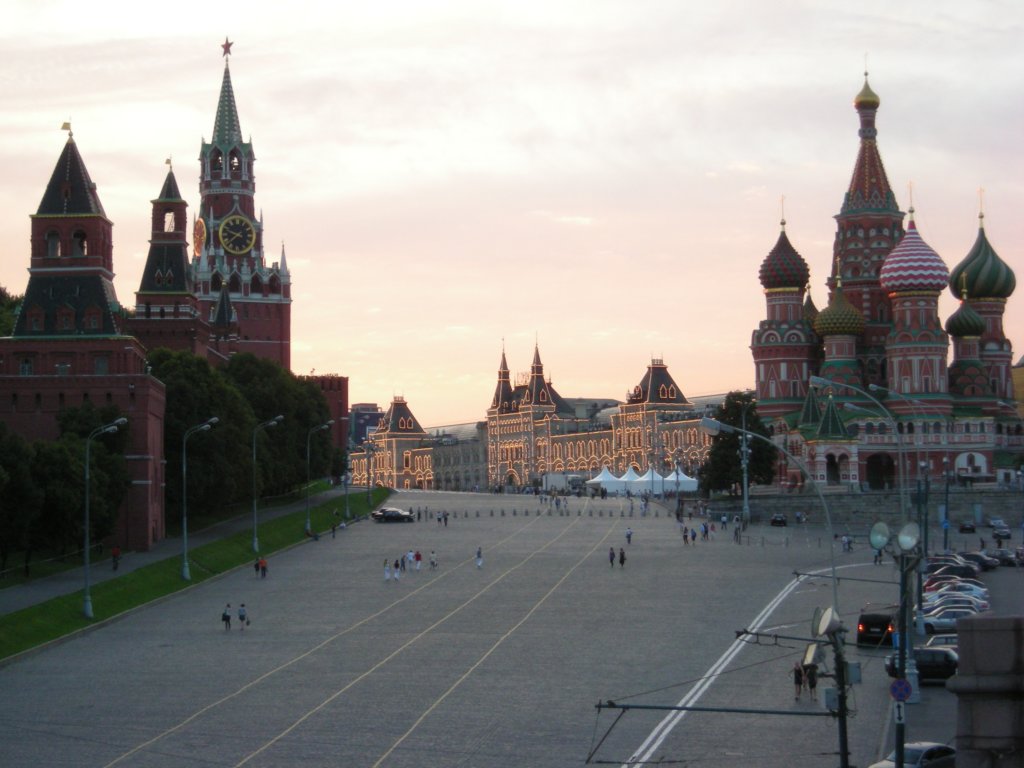 028 - Mosca - Piazza Rossa di sera