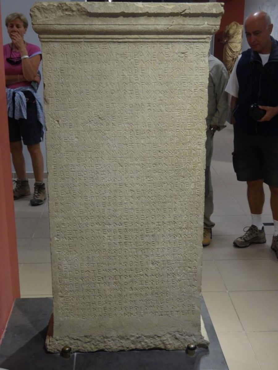 083 - Museo Archeologico di Fethiye - Trilingual Stele From Letoon